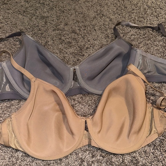 2 SOMA size 36DD Lightest Lifts bras tan gray adjustable straps - Picture 4 of 15